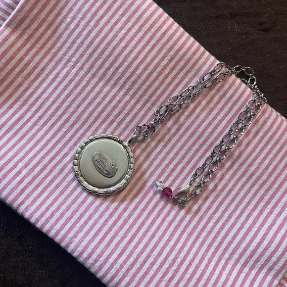 Tarina Tarantino Hello Kitty Pink Pendant Necklace with Swarovski crystals. - Picture 4 of 4